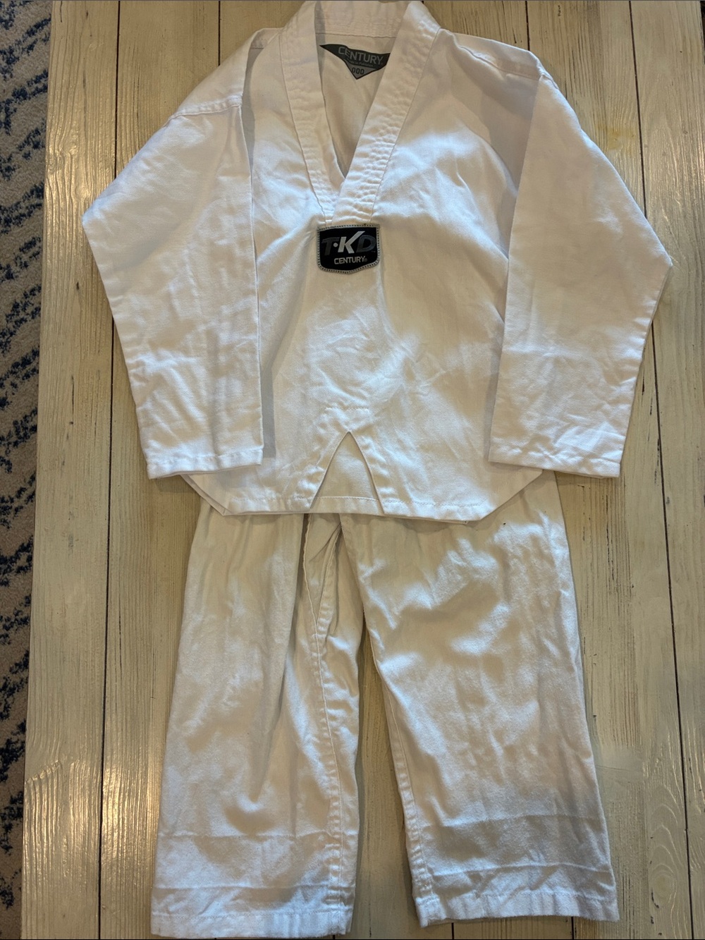 White Kids Martial Arts Pajama Set